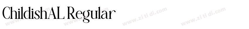 ChildishAL Regular字体转换